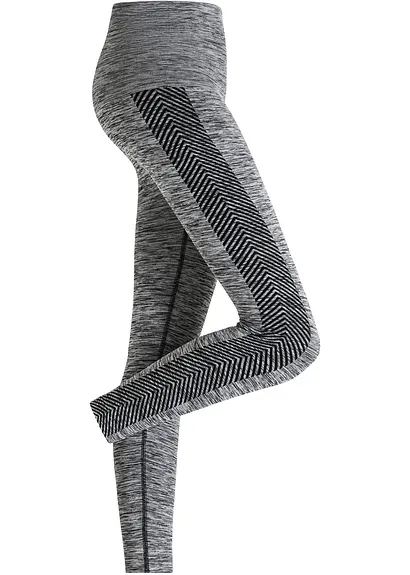 Bonprix Figurformende Seamless Leggings Mit Bauchweg-Effekt - Grau
