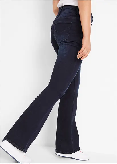 Bonprix Figurformende Stretch-Jeans Im Bootcut - Blau Petite
