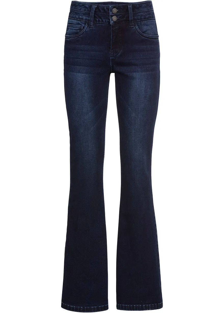 bonprix Figurformende Stretch-Jeans im Bootcut - blau regular