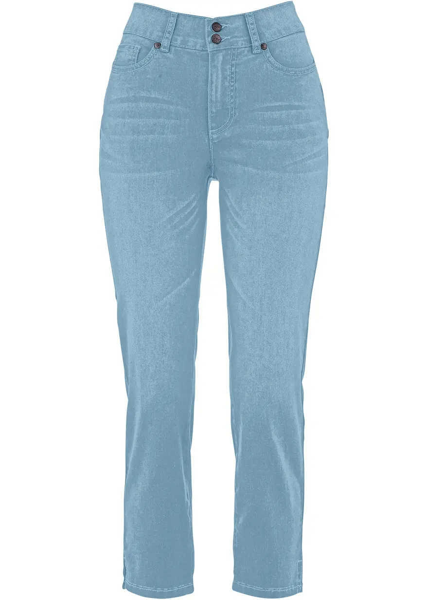 bonprix Figurformende Stretchjeans mit Push-up-Effekt und seitlichem Schlitz