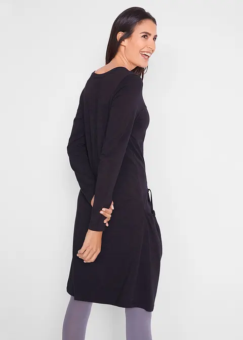 Bonprix Figurumschmeichelndes Langarm-Shirt-Kleid In Lässiger A-Linie