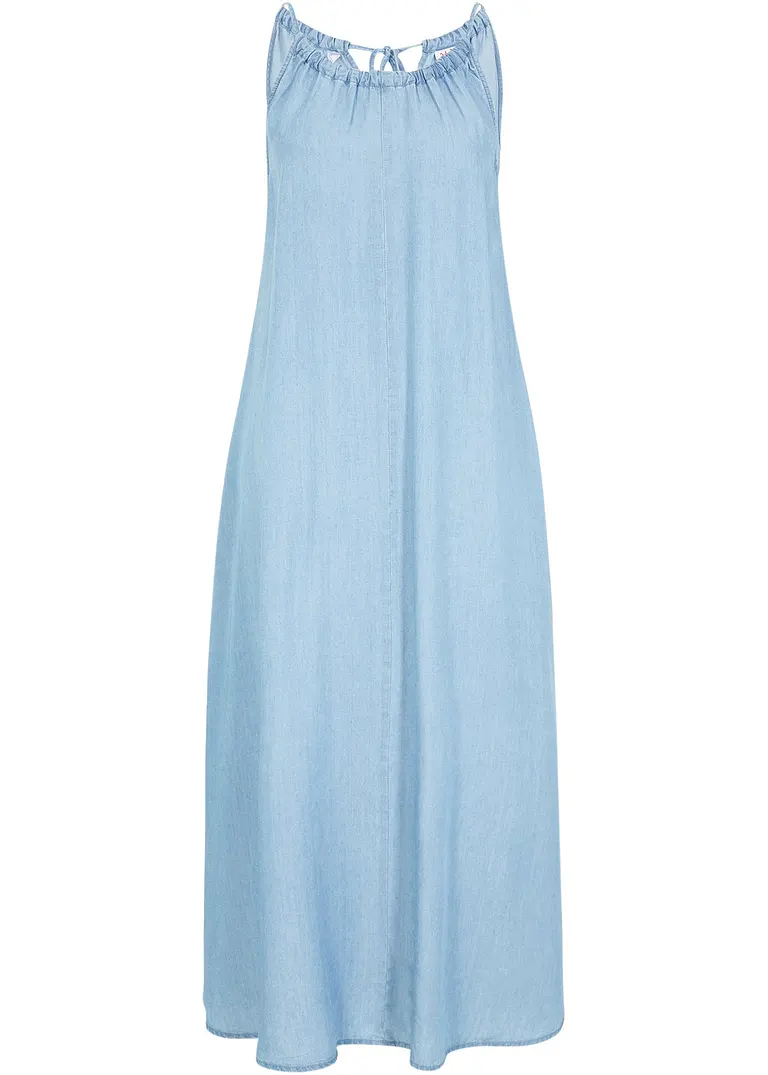 bonprix Fließendes Jeanskleid aus Lyocell - blau - Damen