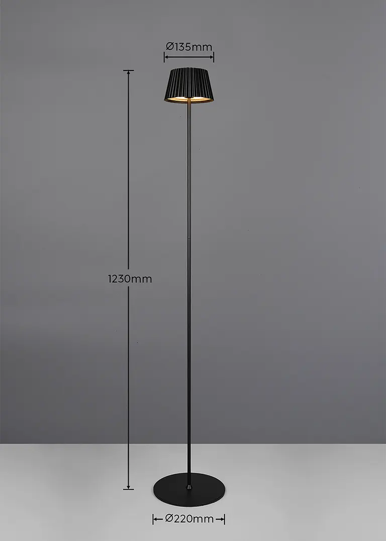 Bonprix Für Drinnen Und Draußen: Akku Stehleuchte Mit Touch Dimmer