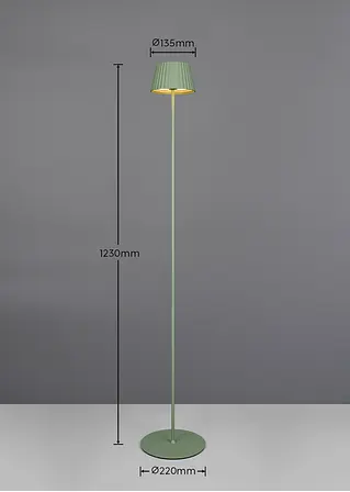 Bonprix Für Drinnen Und Draußen: Akku Stehleuchte Mit Touch Dimmer - Grün
