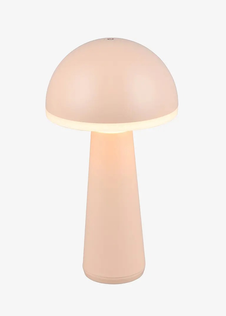 bonprix Für In-und Outdoor: Akku Tischleuchte in Pilzform - beige