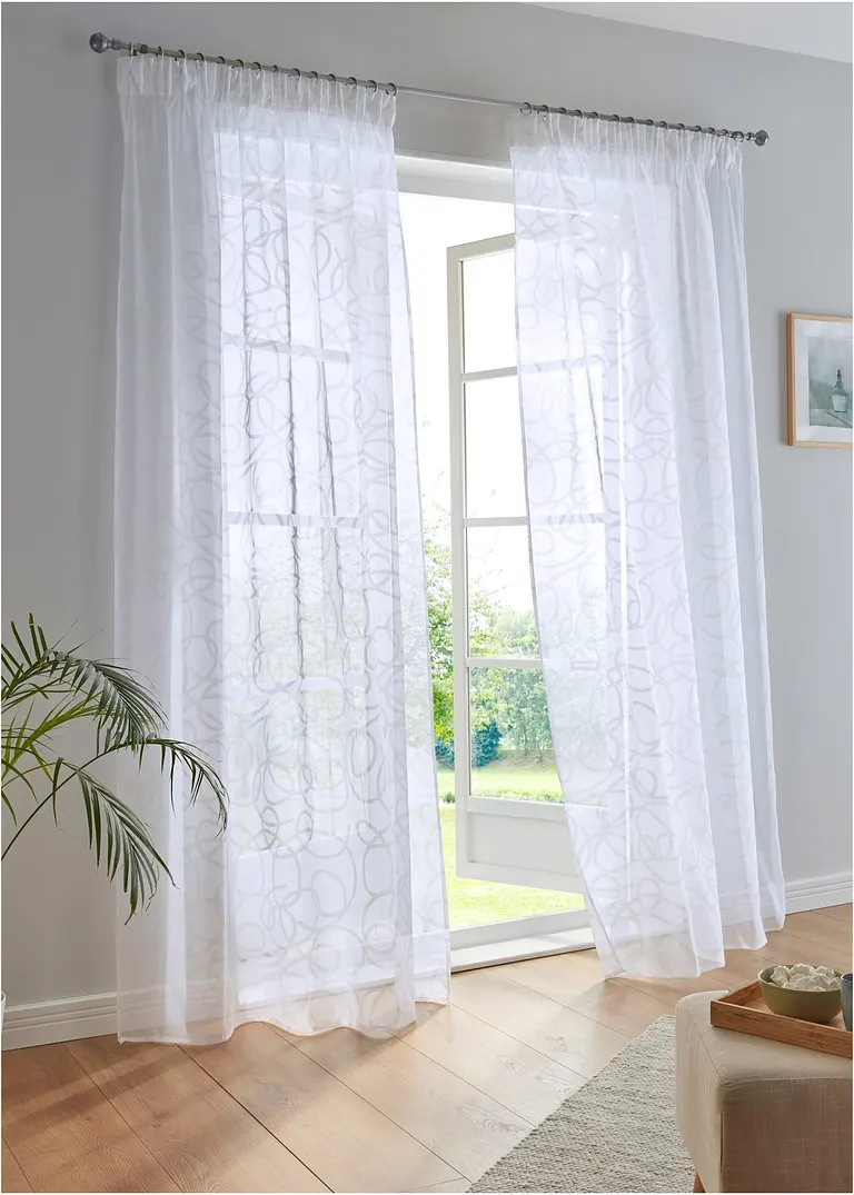 Bonprix Gardinenschal Im Topmodernen Ton-in-Ton-Design