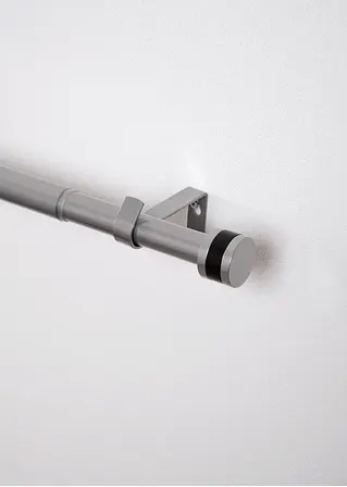 Bonprix Gardinenstange Mit Zeitlosem Endstück - Silber 1-läufig