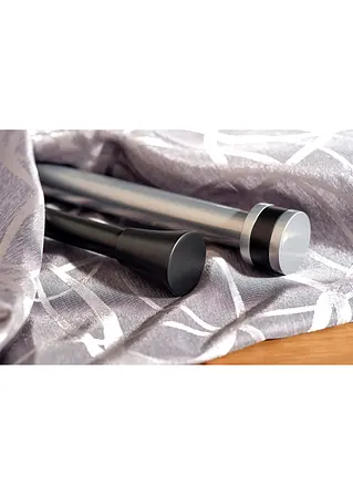 Bonprix Gardinenstange Mit Zeitlosem Endstück - Silber 1-läufig