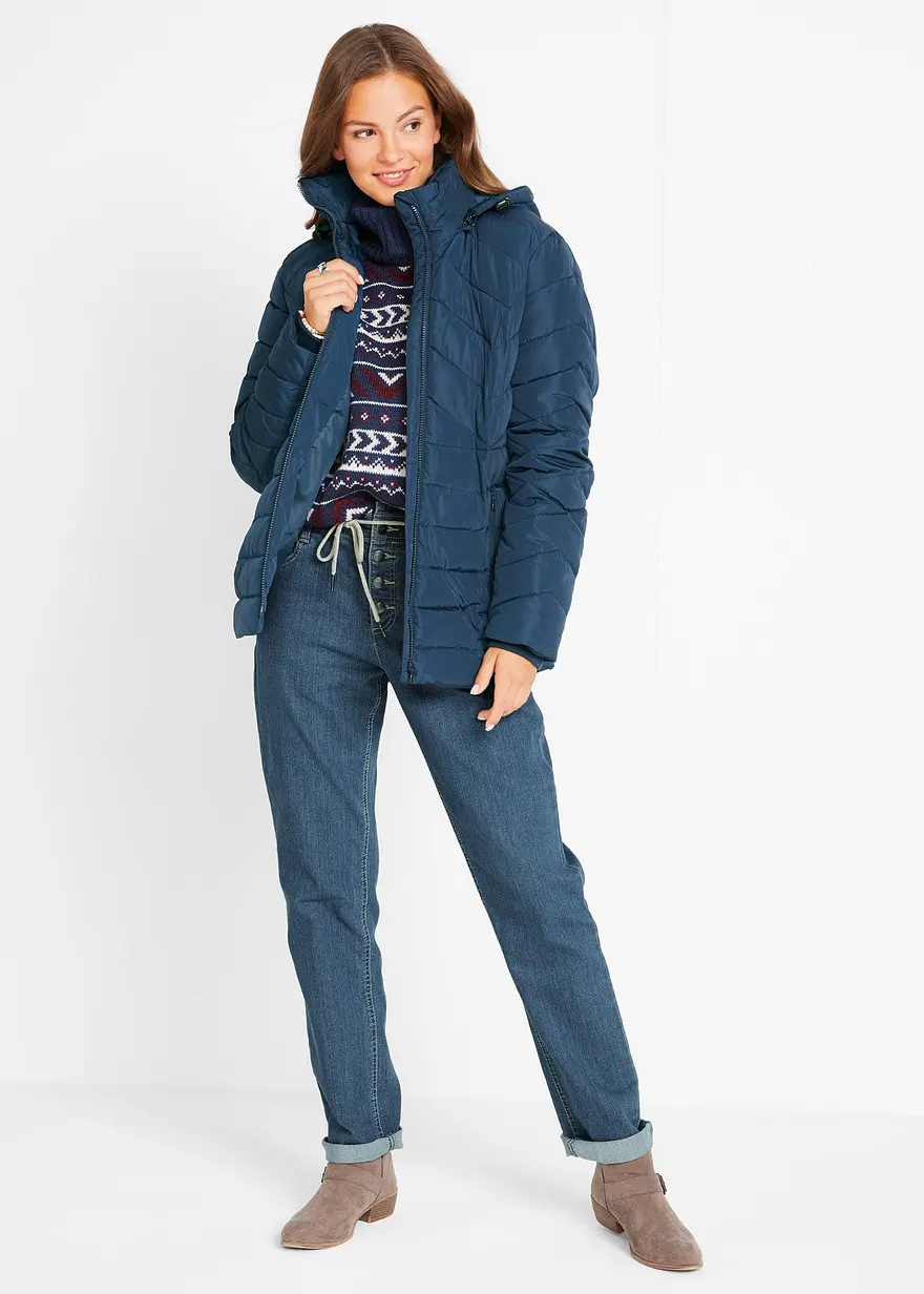 Bonprix Gefütterte Outdoorjacke Mit Seitlichen Eingriffstaschen Und Kapuze