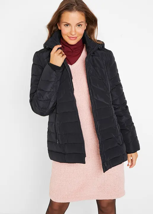 Bonprix Gefütterte Outdoorjacke Mit Seitlichen Eingriffstaschen Und Kapuze