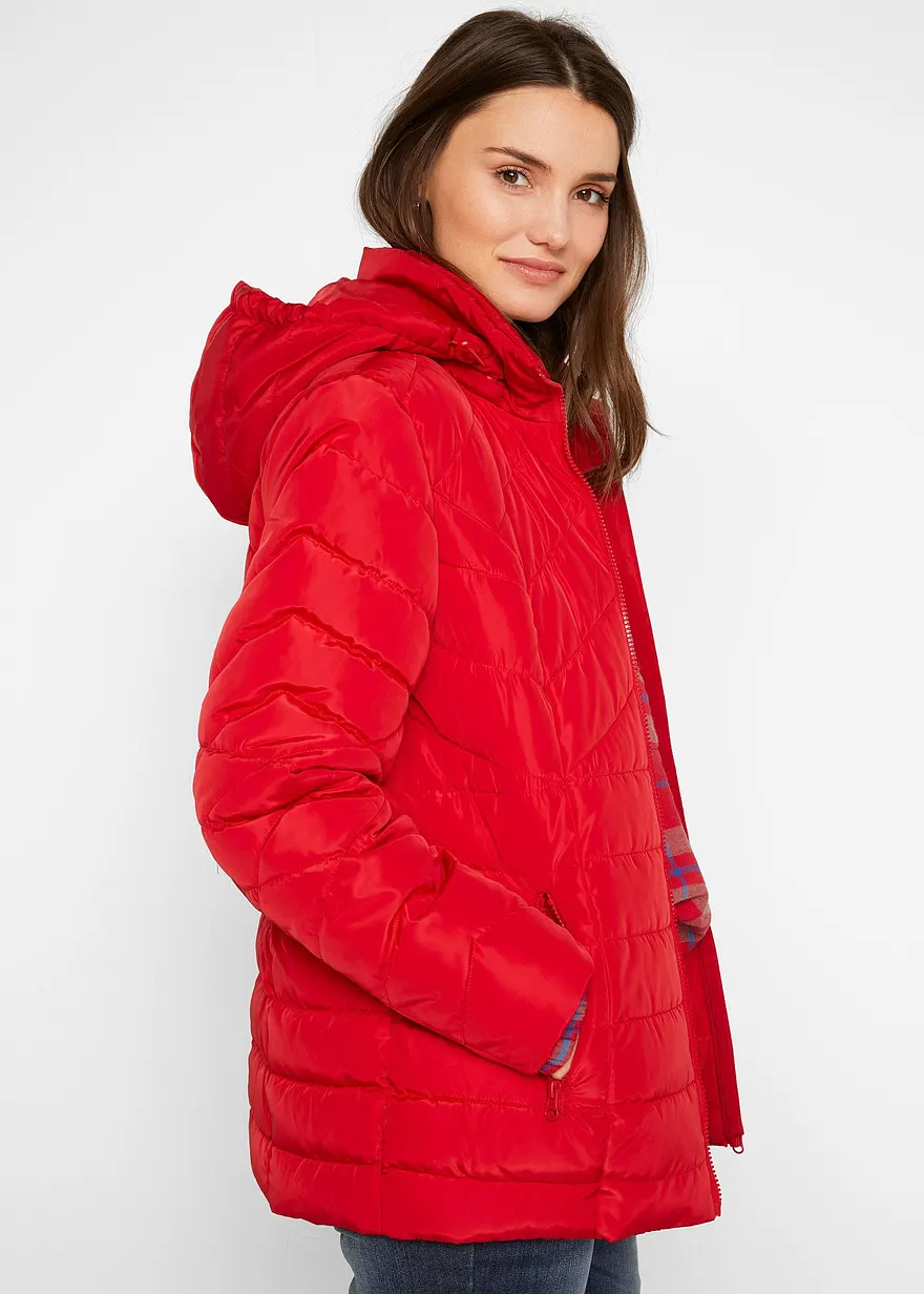 Bonprix Gefütterte Outdoorjacke Mit Seitlichen Eingriffstaschen Und Kapuze
