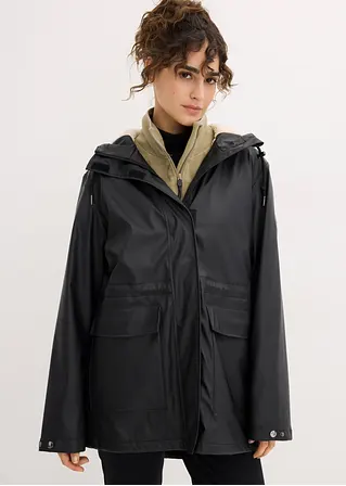 Bonprix Gefütterte Regenjacke Aus Wasserdichtem Material Weit Geschnitten