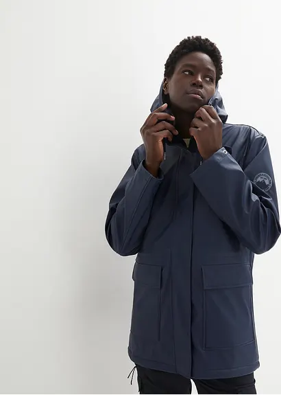 Bonprix Gefütterte Regenjacke Aus Wasserdichtem Material Weit Geschnitten