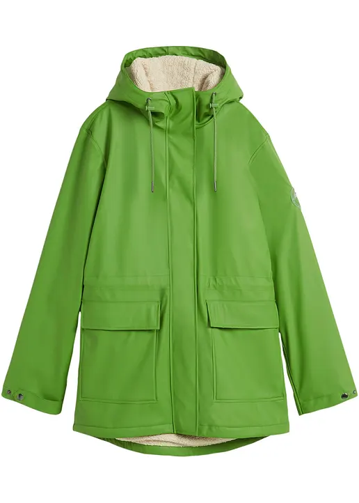 bonprix gefütterte Regenjacke aus wasserdichtem Material weit geschnitten