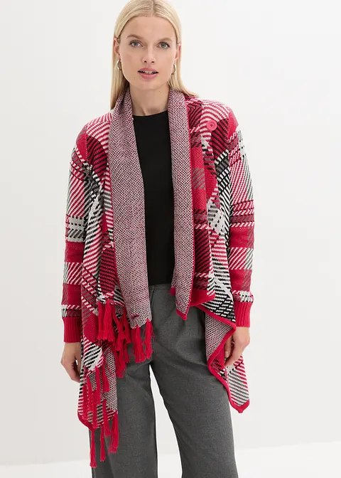 Bonprix Gemütliche Strickjacke Im Asymmetrischem Schnitt Mit Fransen