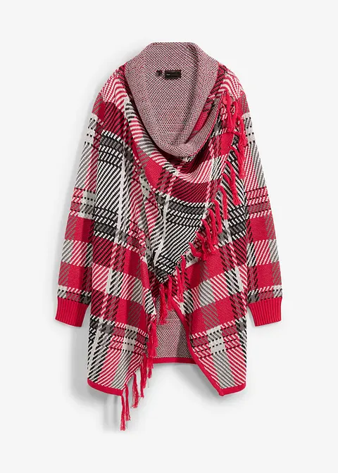 bonprix Gemütliche Strickjacke im asymmetrischem Schnitt mit Fransen