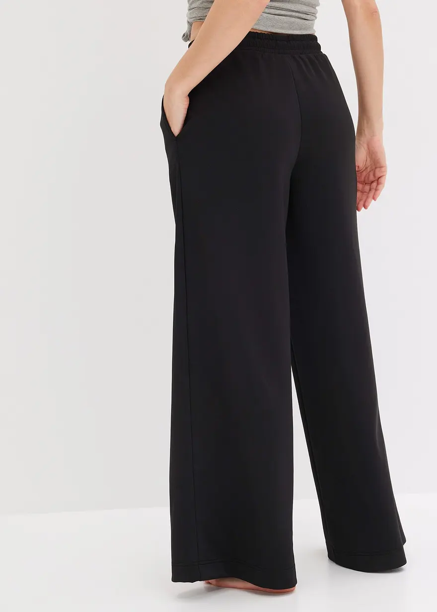Bonprix Gemütliche Ultrasofte Loungewear Hose Mit Seitentaschen - Schwarz