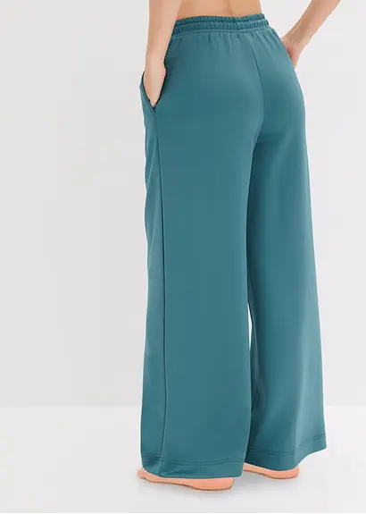 Bonprix Gemütliche Ultrasofte Loungewear Hose Mit Seitentaschen - Petrol