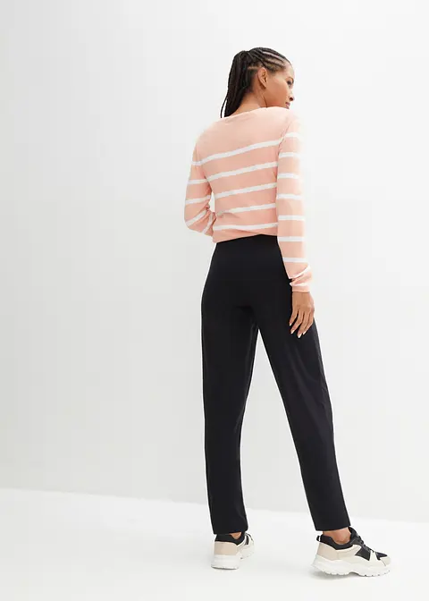 Bonprix Gemütliche Umstands-Loungehose Mit Viskose-Anteil - Schwarz