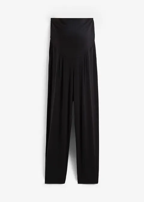 bonprix Gemütliche Umstands-Loungehose mit Viskose-Anteil - schwarz