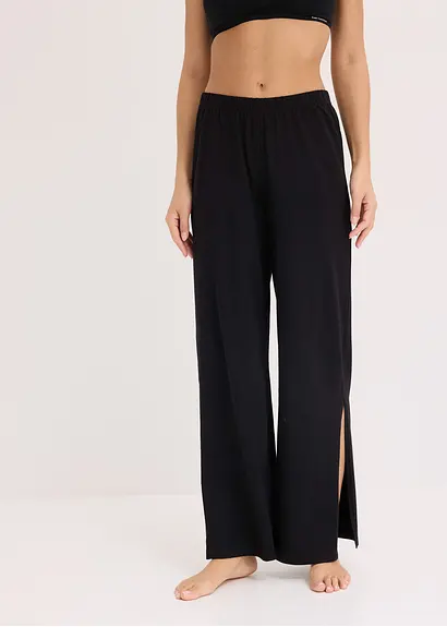 Bonprix Gemütliche Weite Loungewear High-waisted Hose Mit Seitenschlitz