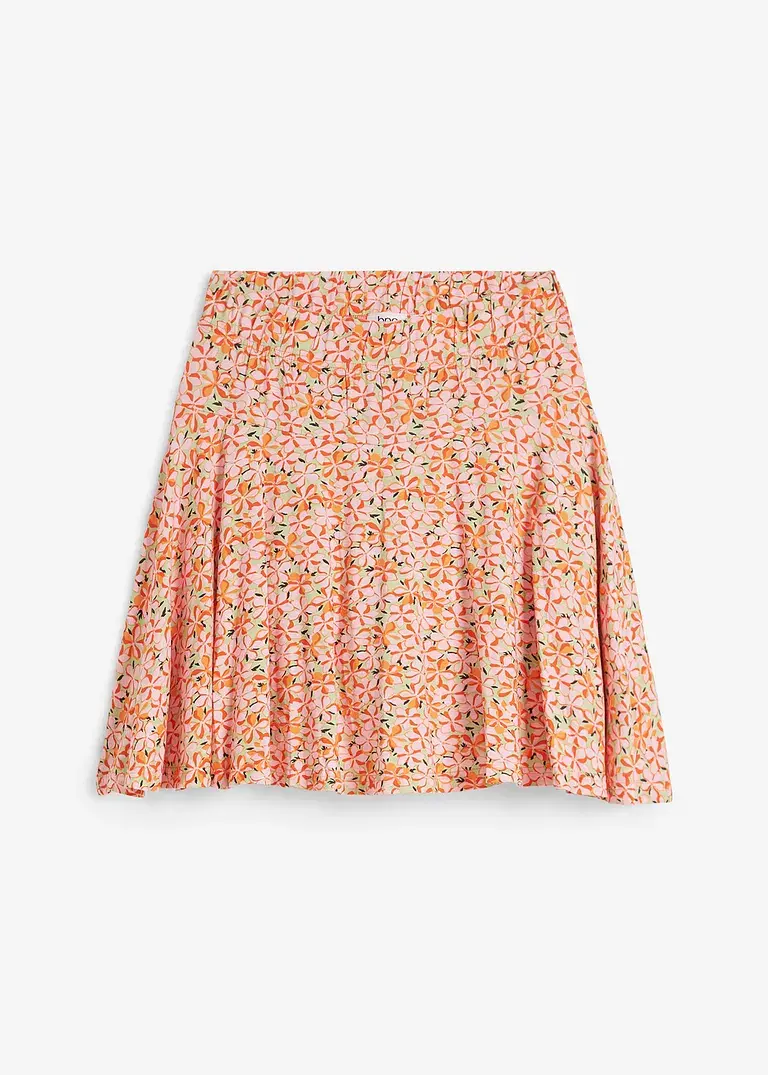 bonprix Gemütlicher High-Waist-Hosenrock mit Druck und vorteilhaften hohem Bund