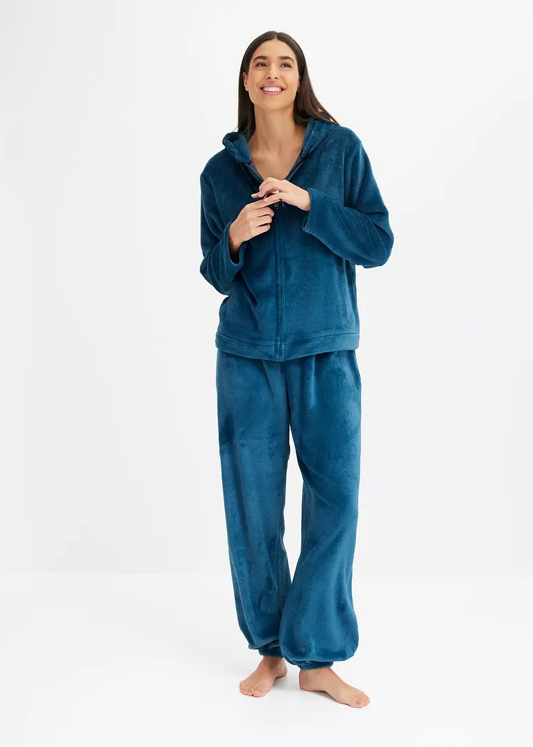 Bonprix Gemütlicher Loungewear Hausanzug Mit Dekorativen Streifen - Damen