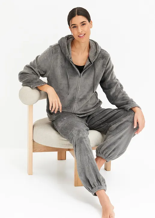 Bonprix Gemütlicher Loungewear Hausanzug Mit Dekorativen Streifen - Damen