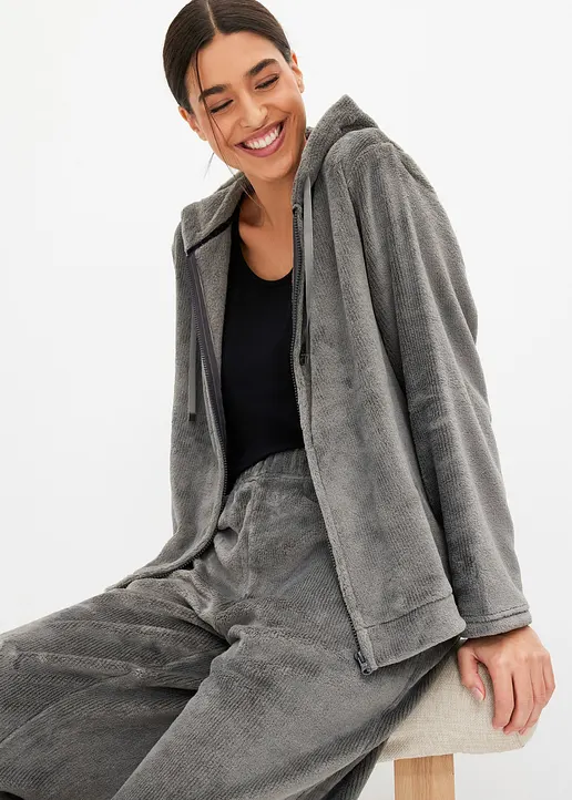Bonprix Gemütlicher Loungewear Hausanzug Mit Dekorativen Streifen - Damen