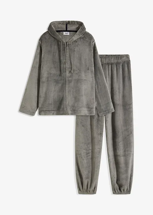 bonprix Gemütlicher Loungewear Hausanzug mit dekorativen Streifen - Damen