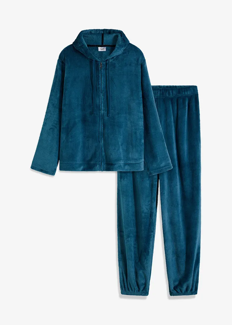 bonprix Gemütlicher Loungewear Hausanzug mit dekorativen Streifen - Damen