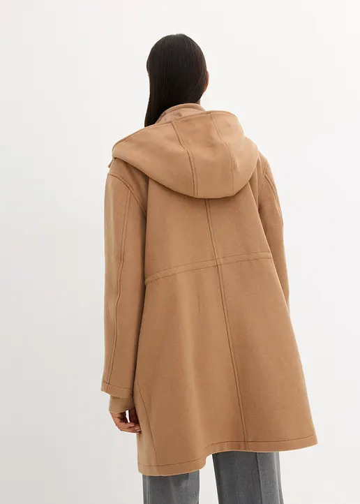 Bonprix Gemütlicher Parka Aus Hochwertigem Wollmix Mit Innenliegenden Tunnelzug