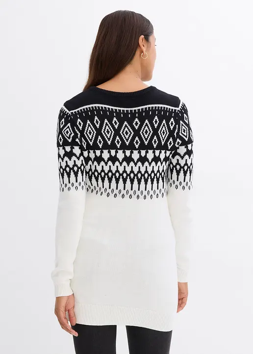 Bonprix Gemütlicher Pullover Für Die Schwangerschaft Und Danach - Schwarz