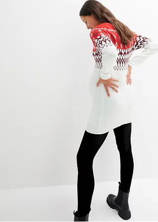 Bonprix Gemütlicher Pullover Für Die Schwangerschaft Und Danach - Weiß