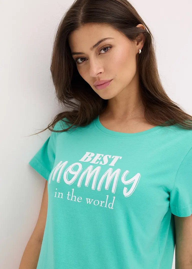 Bonprix Gemütlicher Shorty Mit Süßem Familien-Druck - Damen