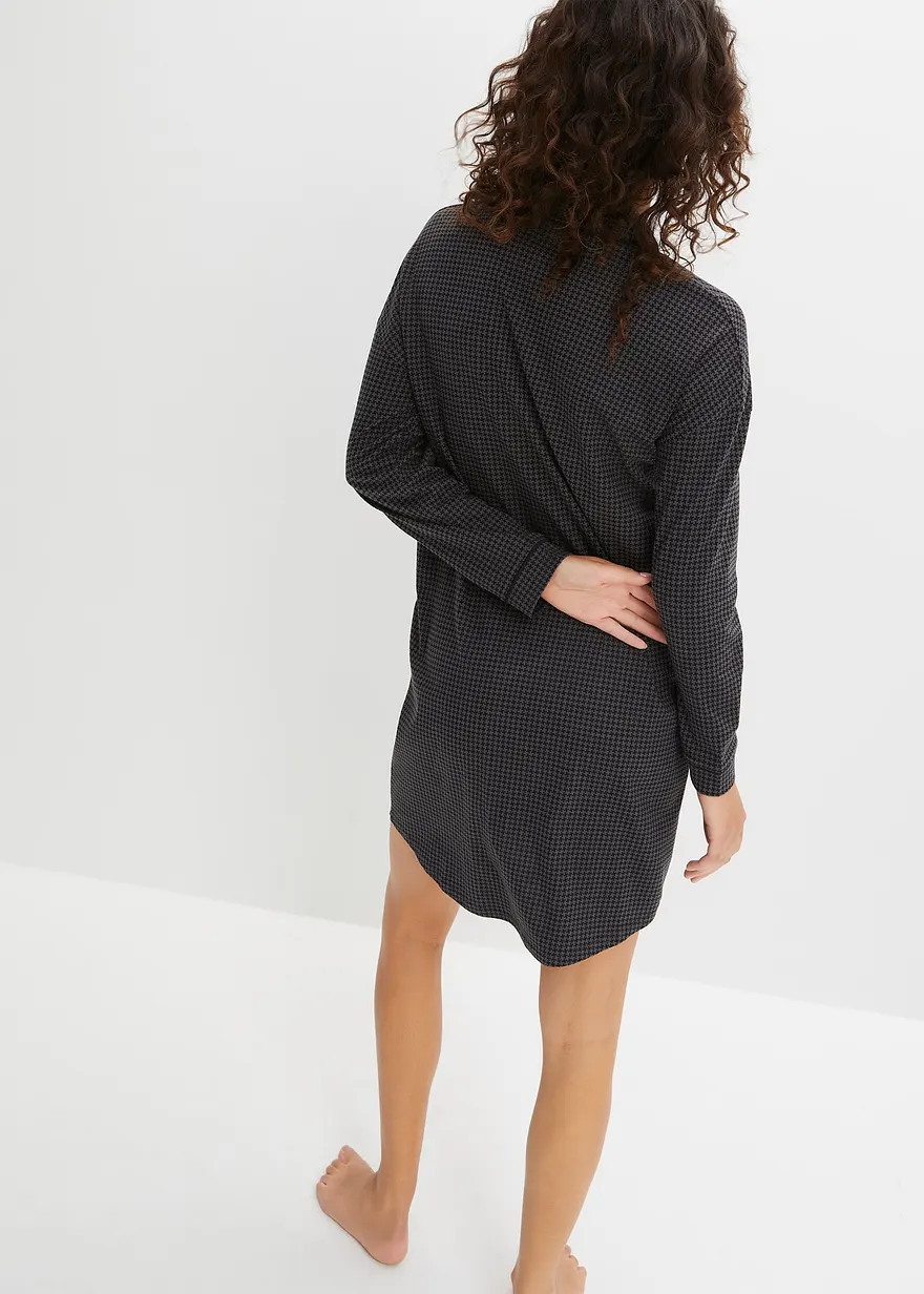 Bonprix Gemütliches Nachthemd Aus Baumwolle Im Oversized Boyfriend Look
