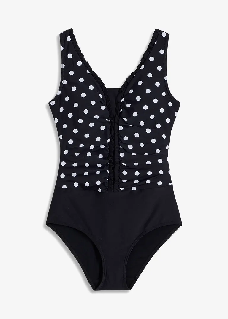 bonprix Gepflegter Shape Badeanzug mit tollem Muster - schwarz