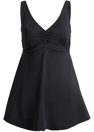 bonprix Gepflegtes Shape Badekleid mit integrierten Badeanzug - schwarz