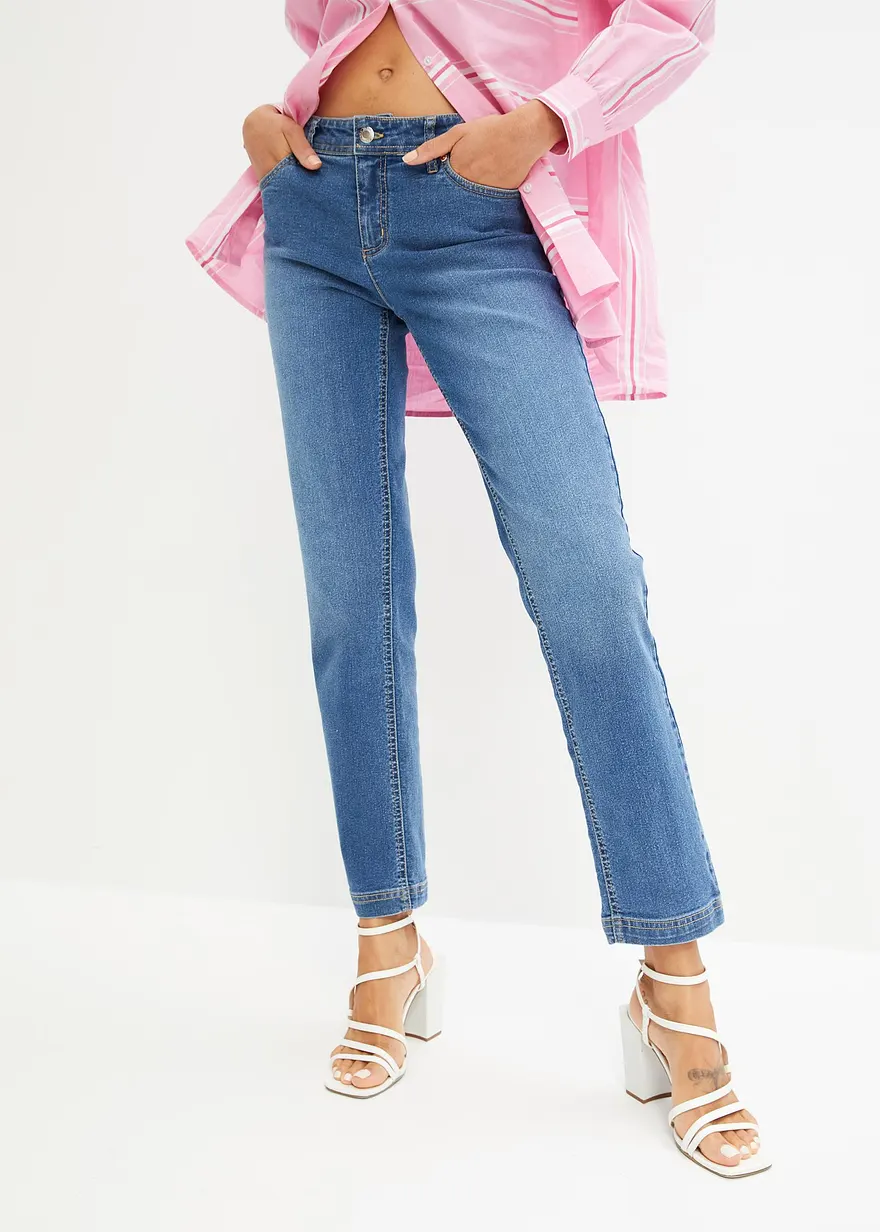 Bonprix Gerade Jeans Mit Stretch Für Komfortables Tragegefühl