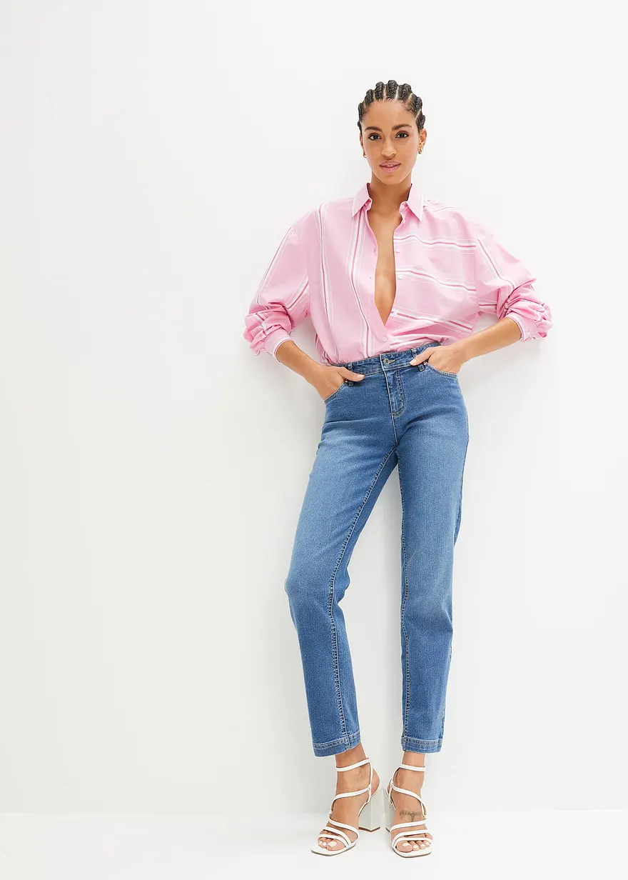 Bonprix Gerade Jeans Mit Stretch Für Komfortables Tragegefühl
