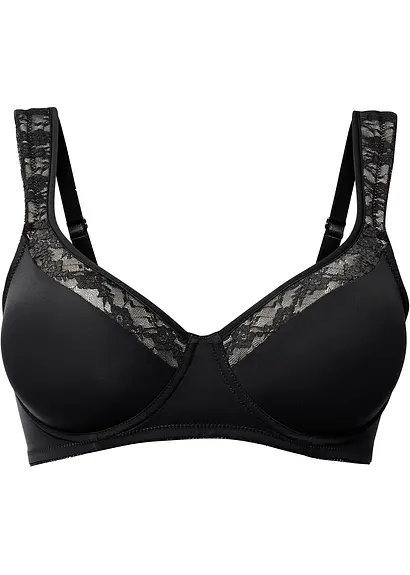 bonprix Geschmackvoller BH mit leichter Polsterung - schwarz Cup E