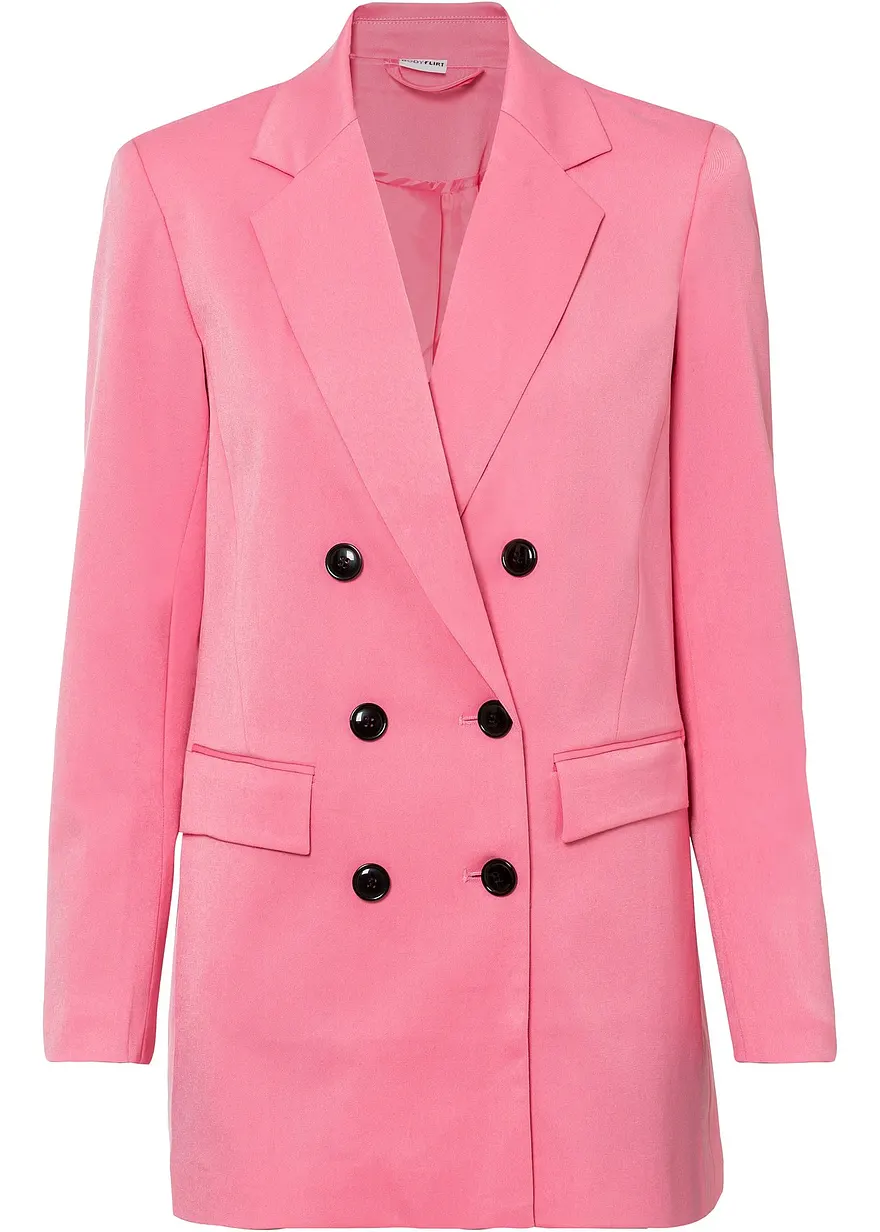 bonprix Geschmackvoller Doppelreiher-Blazer mit praktischen Taschen