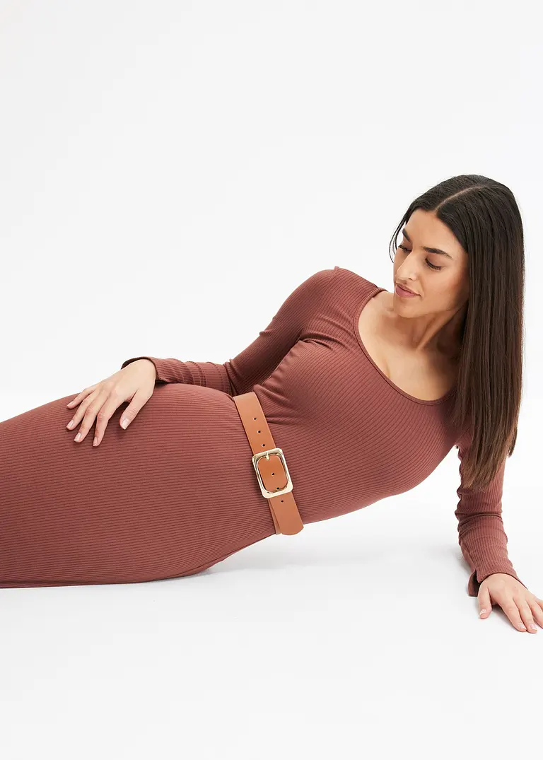 Bonprix Geschmackvoller Gürtel In Lederoptik - Braun - Damen