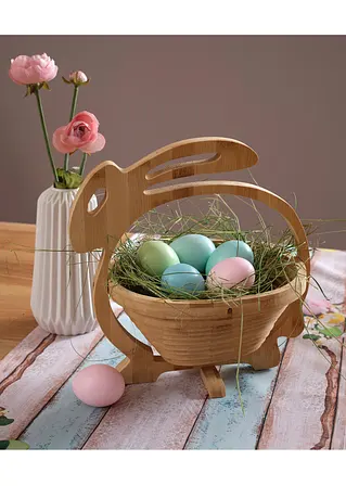 Bonprix Geschmackvoller Verwandlungskünstler: Der Bambus-Faltkorb - Beige