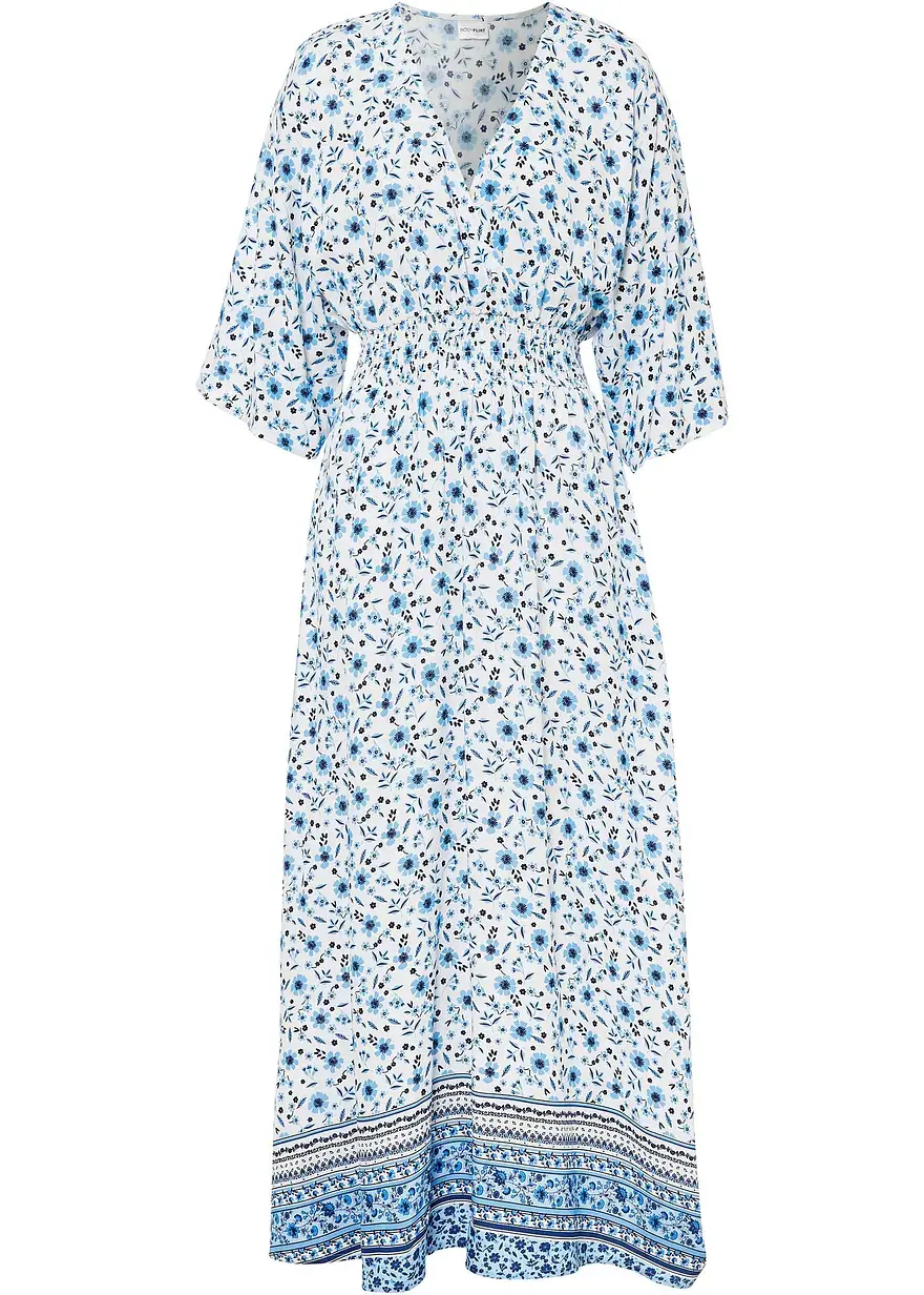 bonprix geschmackvolles Maxikleid mit wunderschönem Druck - blau regular