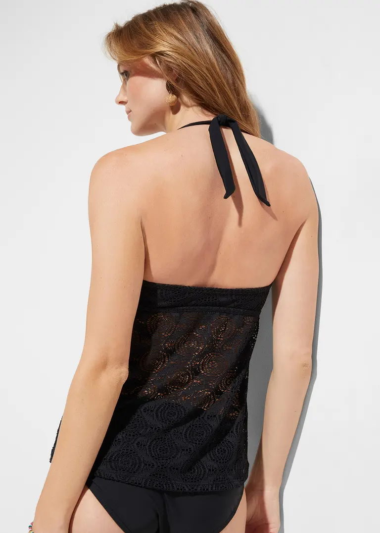 Bonprix Geschmackvolles Tankini Oberteil Mit Transparenter Spitze - Damen