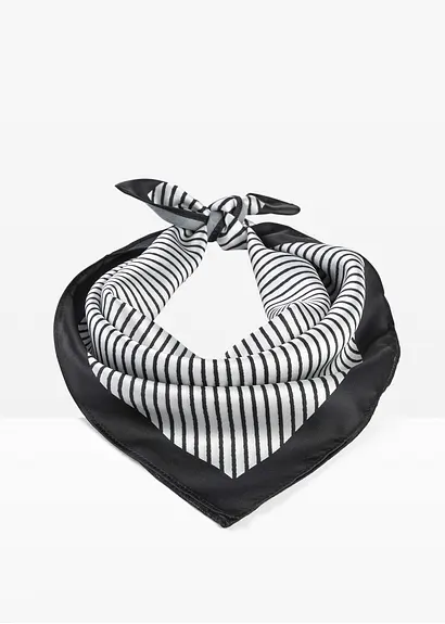 bonprix Geschmackvolles Tuch mit stylischen Streifen - weiß