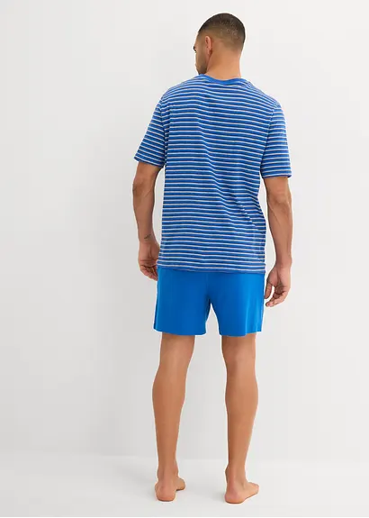 Bonprix Gestreifter Shorty Mit Hosentaschen - Grau - Herren