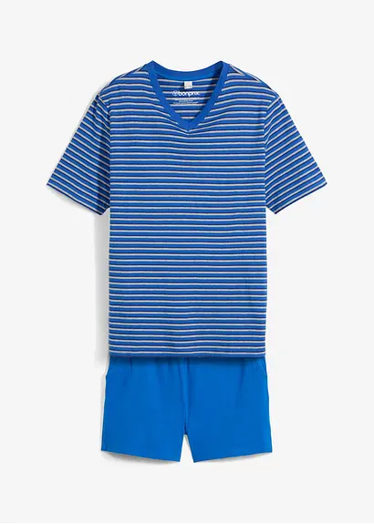 bonprix Gestreifter Shorty mit Hosentaschen - grau - Herren