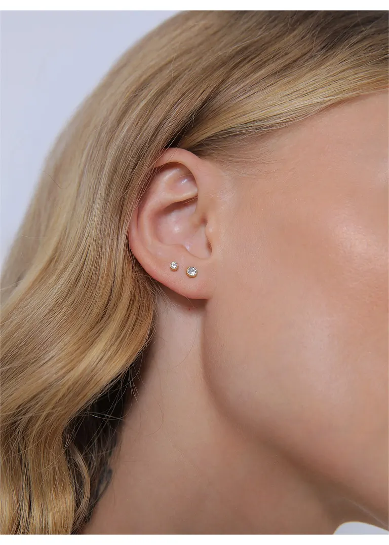 Bonprix Glamouröses Und Stilvolles Ohrsteckerset Aus 925er Sterling Silber Veredelt Mit Swarovski® Kristallen Vergoldet